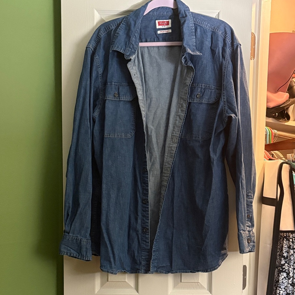 Wrangler Denim Button Down Shirt
